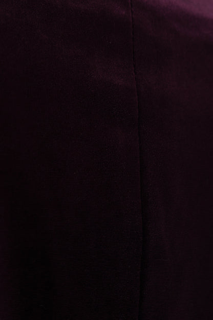 Vera Velvet Blazer - Plum