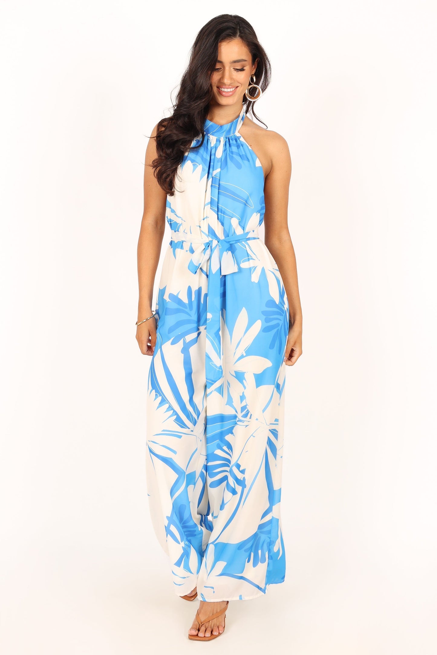 Aminah Jumpsuit - Blue Floral