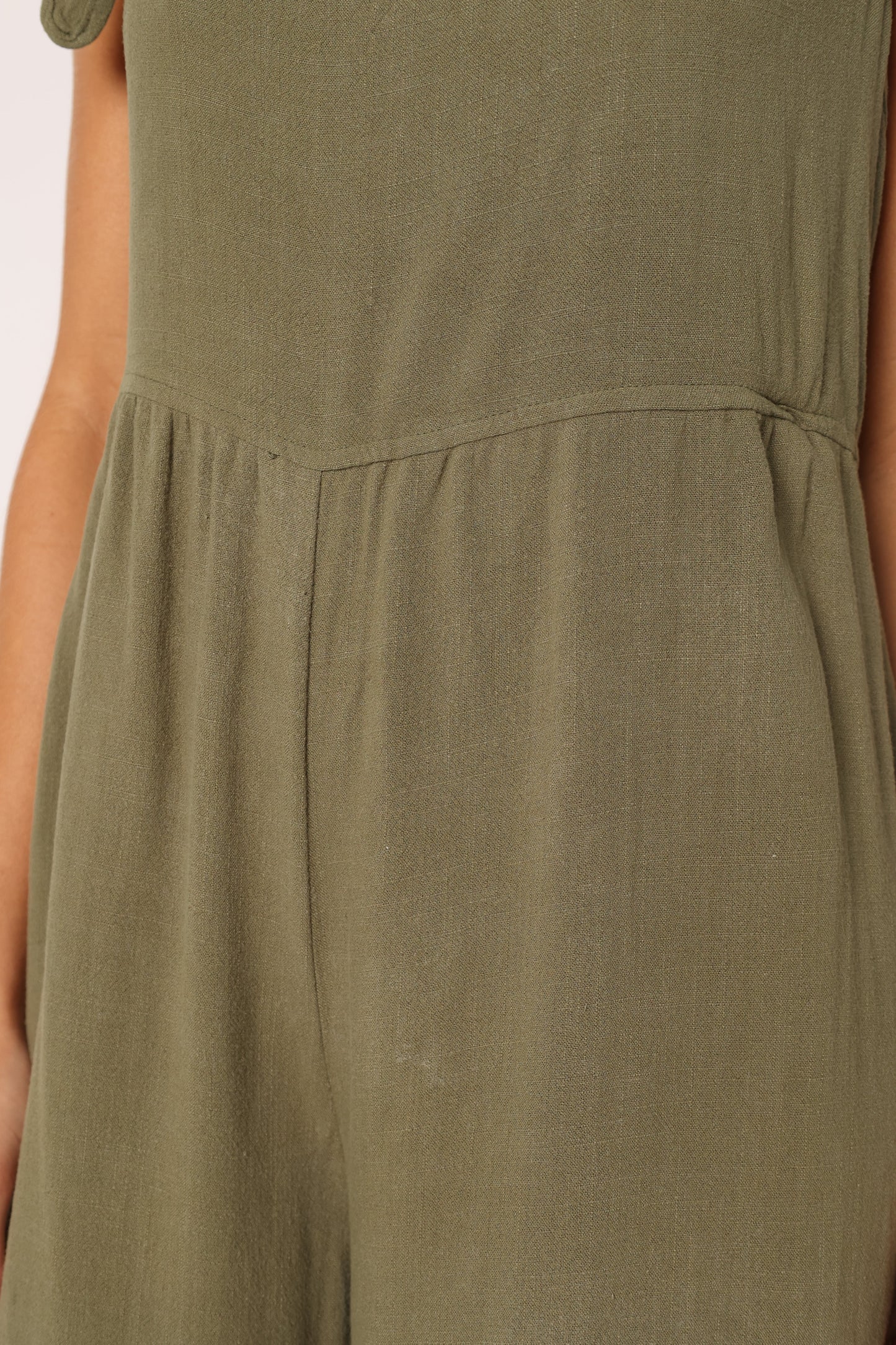 Ayla Linen Jumpsuit - Olive