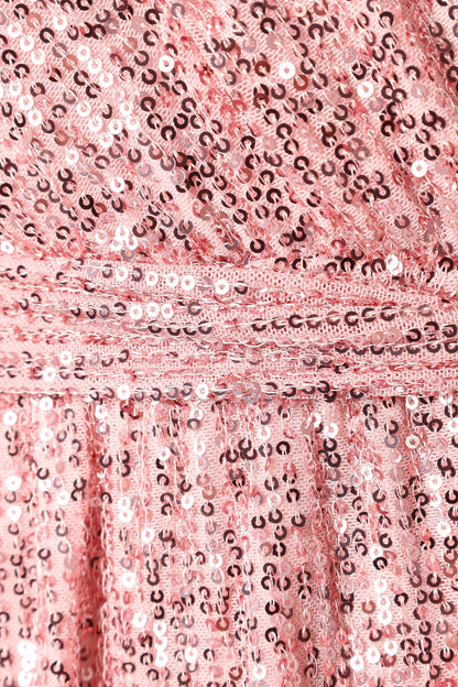 Monica Sequin Romper - Pink