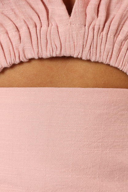 Nelly Halterneck Romper - Light Pink