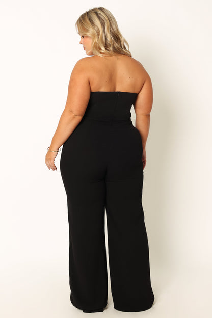 Nyla Sweetheart Jumpsuit - Black
