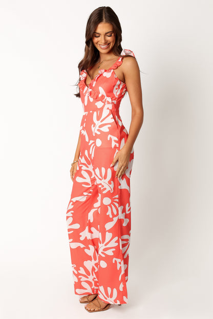 Payton Jumpsuit - Melon White