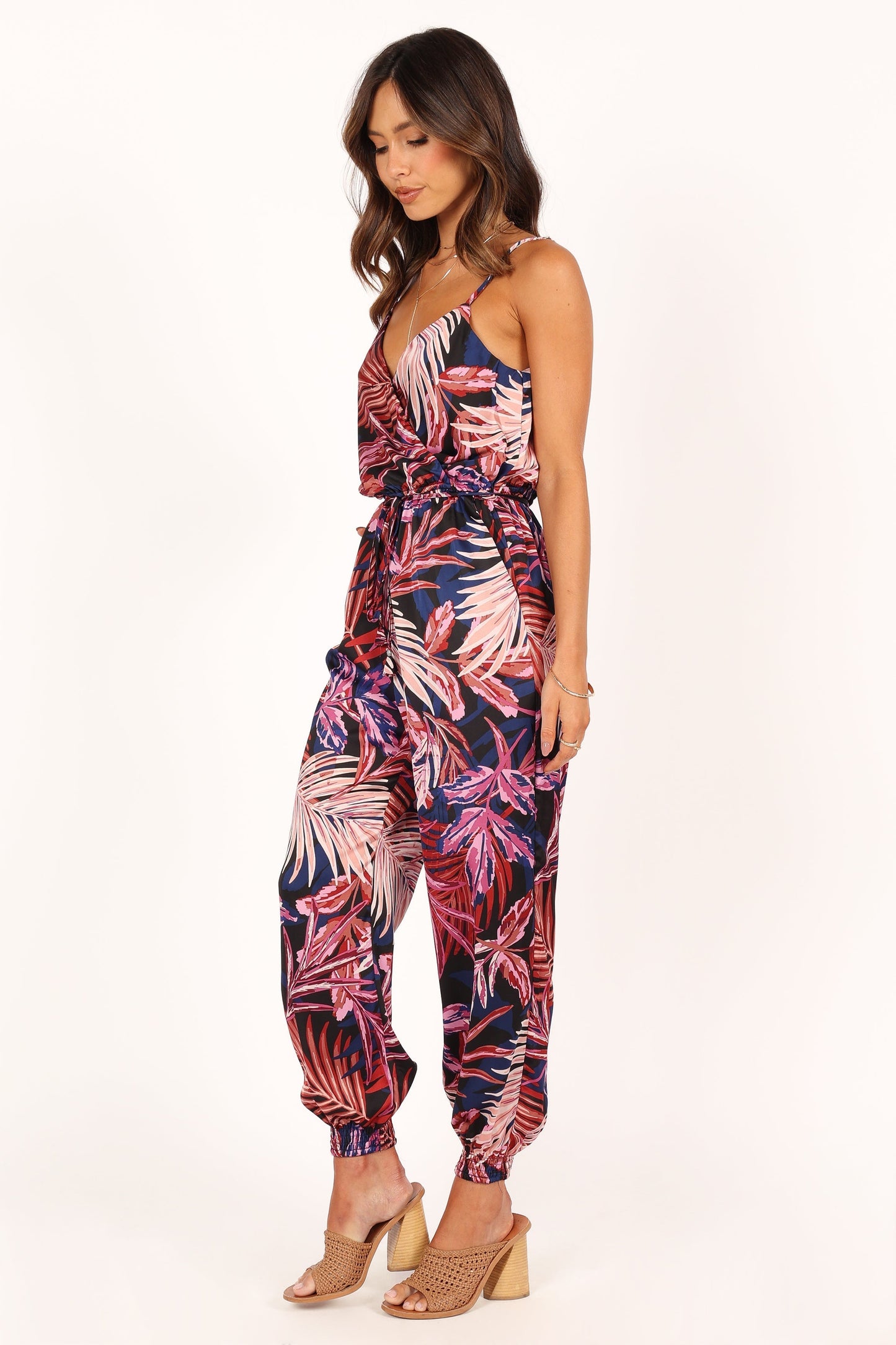 Praiano Jumpsuit - Palm Print
