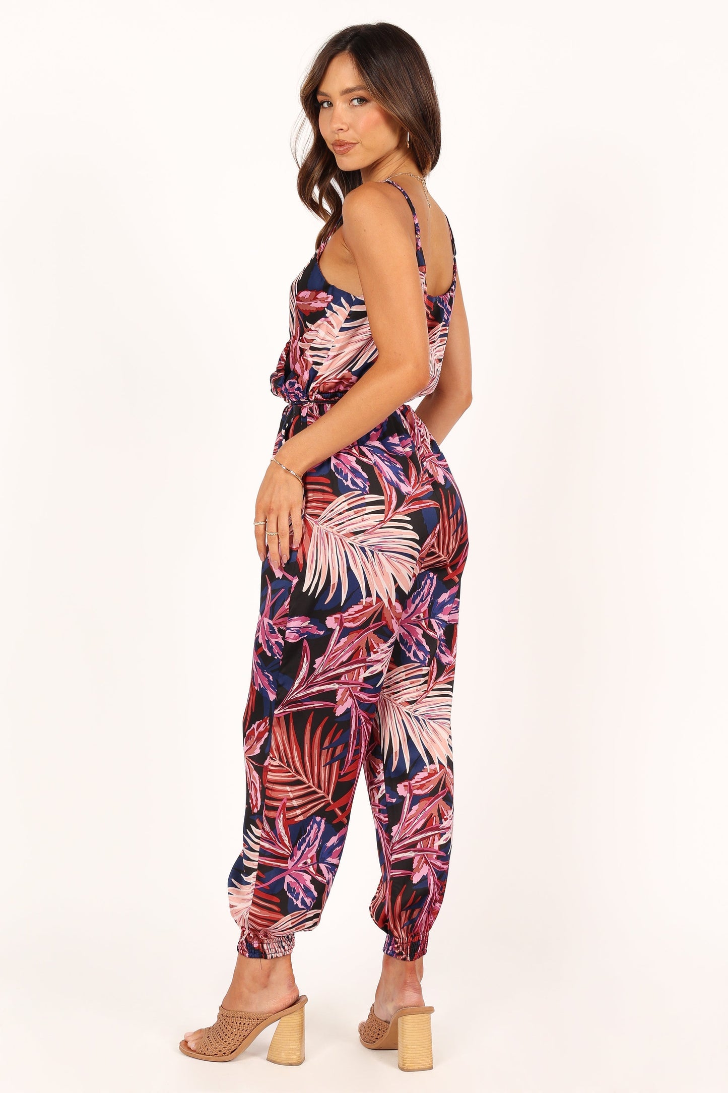 Praiano Jumpsuit - Palm Print
