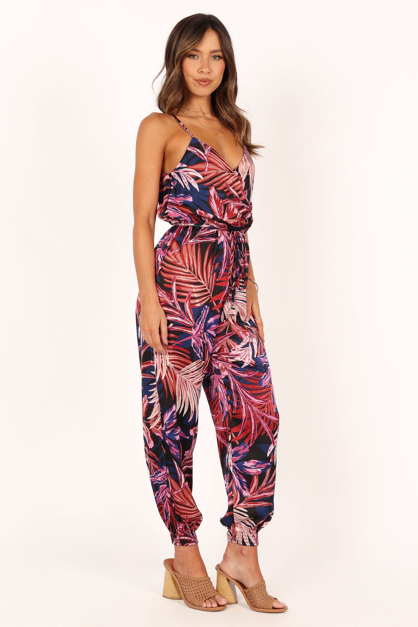 Praiano Jumpsuit - Palm Print