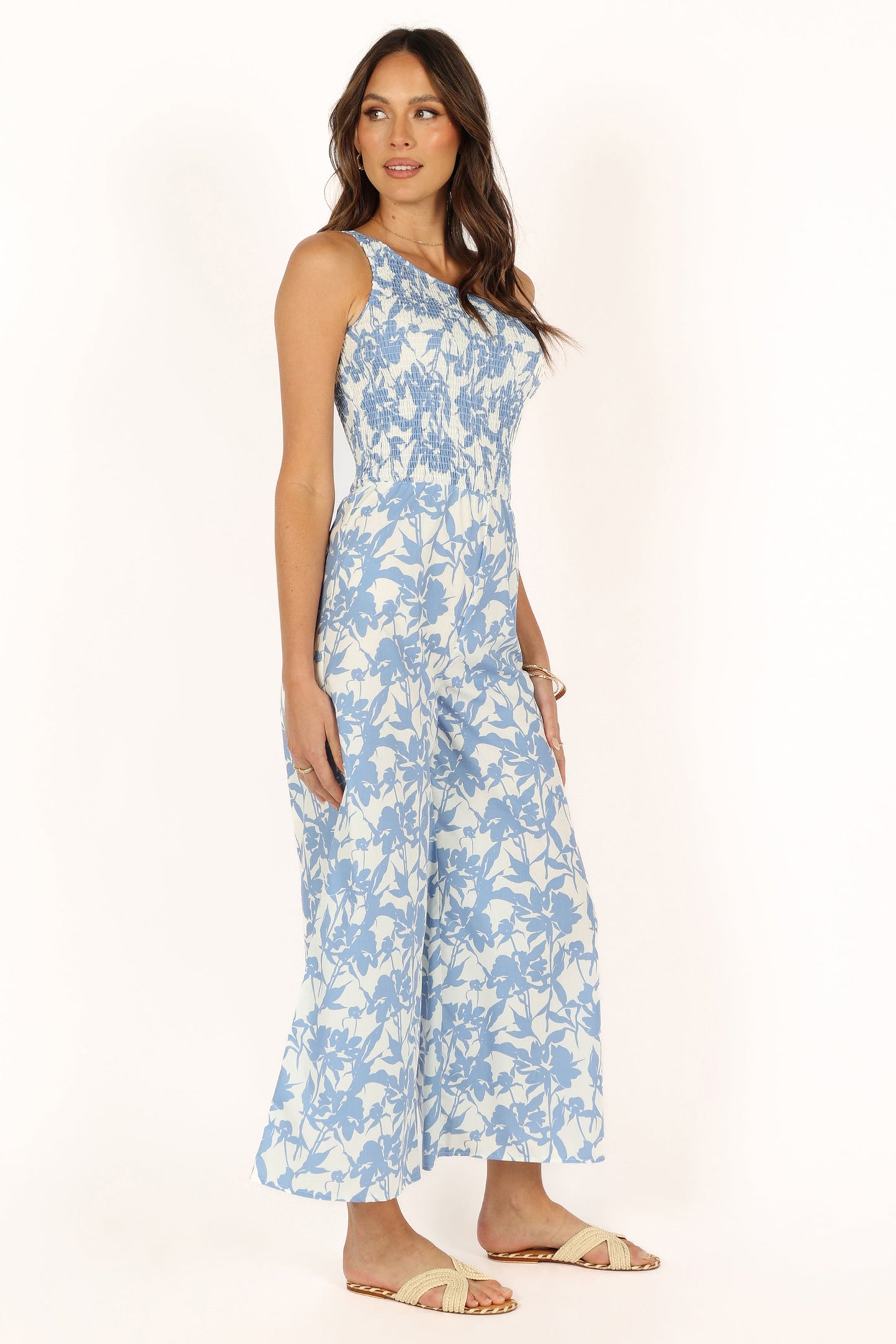 Rae Jumpsuit - Blue Floral