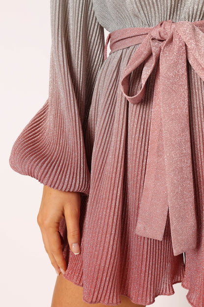 Rebecca Gradient Romper - Pink