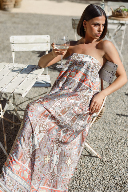 Sarah Strapless Jumpsuit - Multi