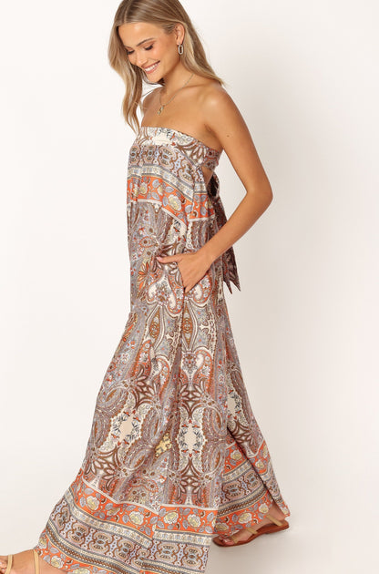 Sarah Strapless Jumpsuit - Multi