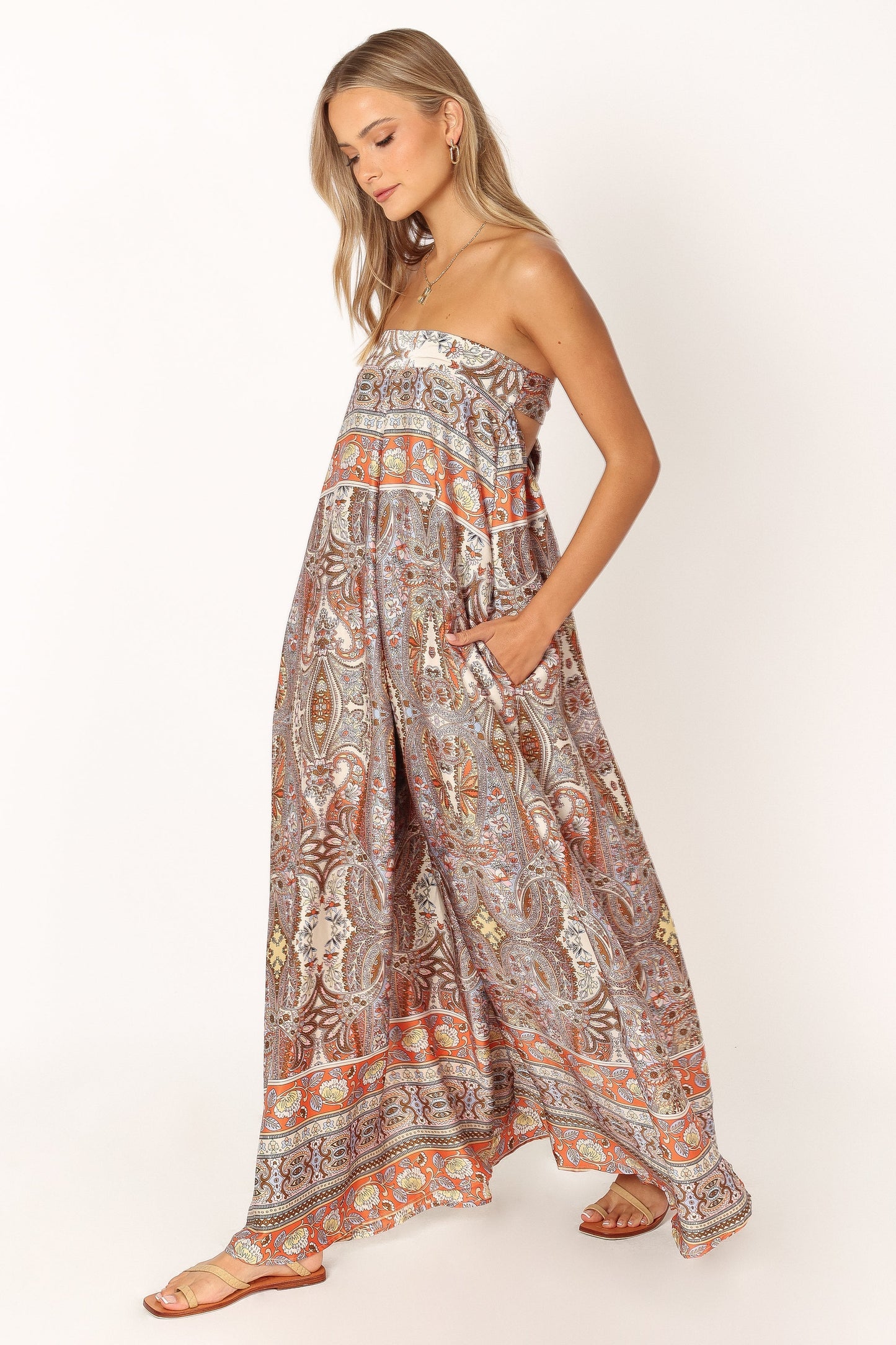 Sarah Strapless Jumpsuit - Multi