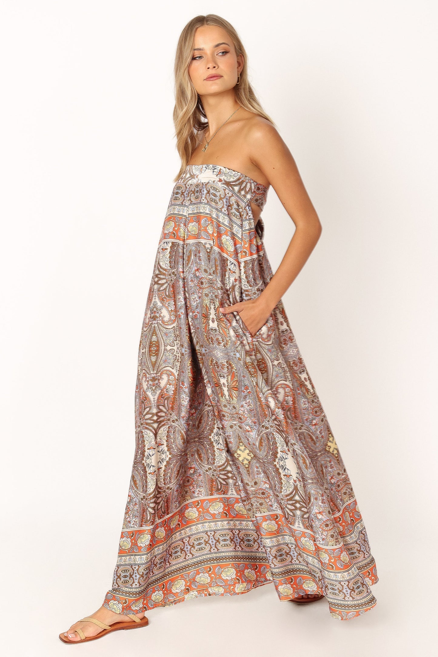 Sarah Strapless Jumpsuit - Multi