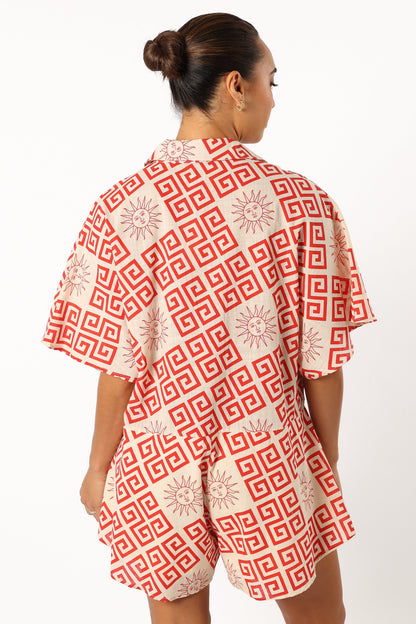 Sebastian Romper - Beige Red