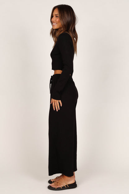 Ayers Long Sleeve Set - Black