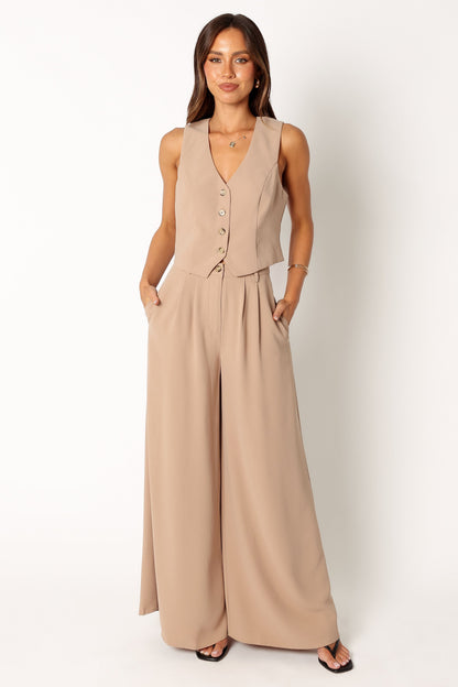 Camille Two Piece Set - Beige