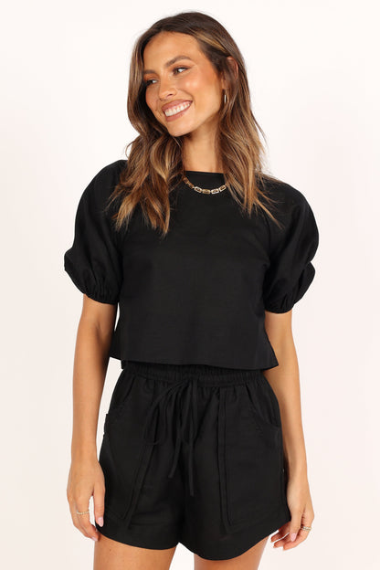 Chelsey Linen Set - Black