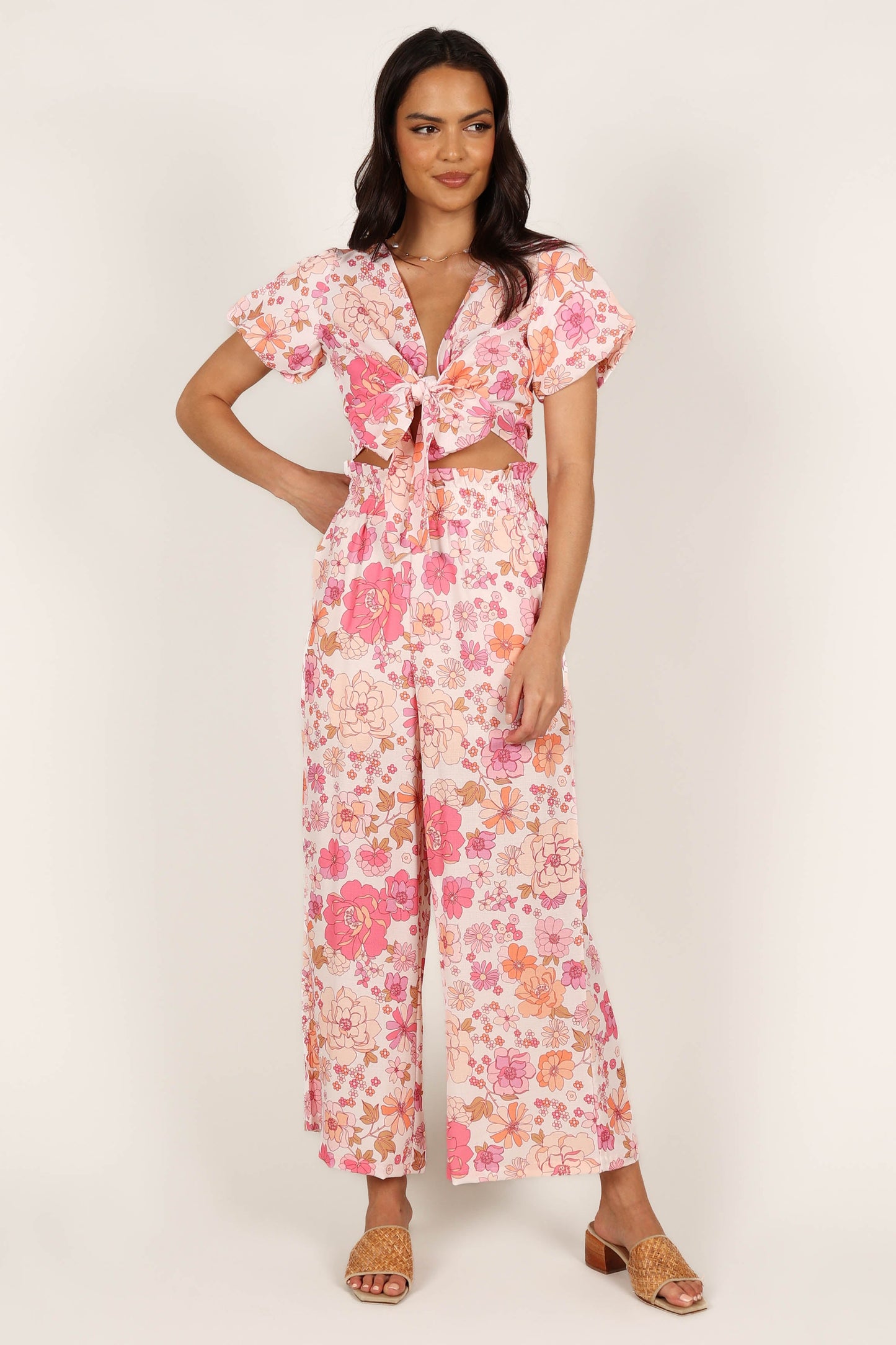 Matilda Top & Pant Set - Pink Floral