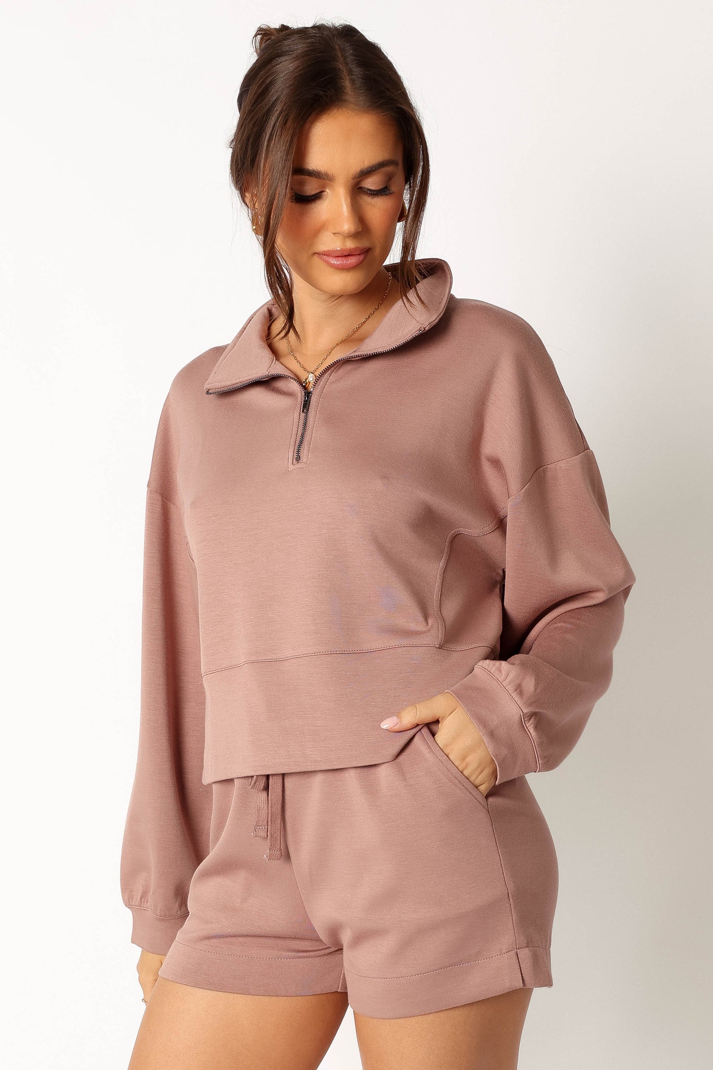 Paula Oversized Sweat Set - Mocha