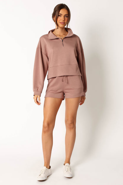 Paula Oversized Sweat Set - Mocha