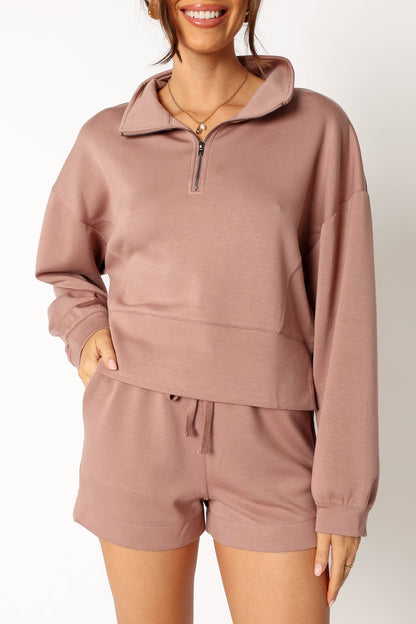 Paula Oversized Sweat Set - Mocha