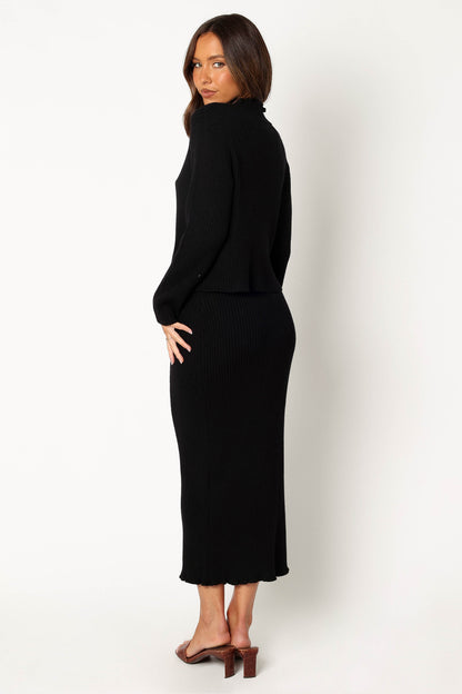 Payton Knitted Set - Black