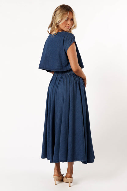 Rylie Two Piece Set - Dark Denim