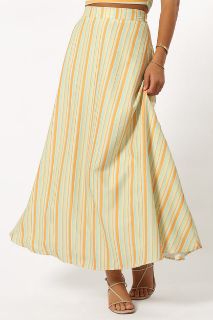 Serafina Two Piece Set - Orange Stripe