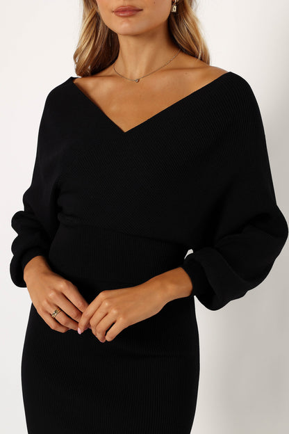 Sharnie Knitted Set - Black