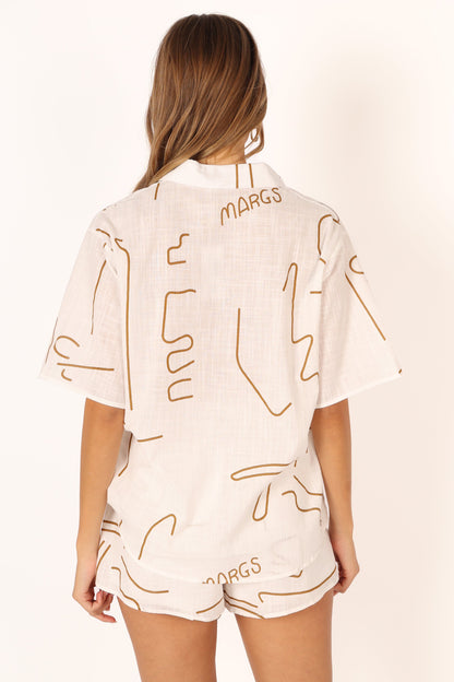 Sunset Short Set - Brown