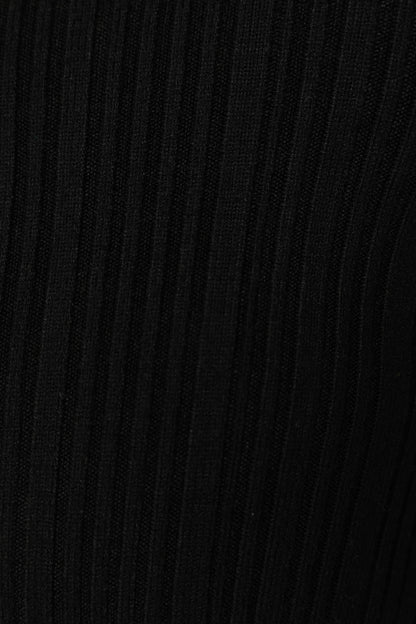 Ace Long Sleeve Knit Bodysuit - Black