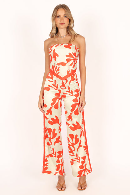 Akeli Scarf Top - Orange Botanica