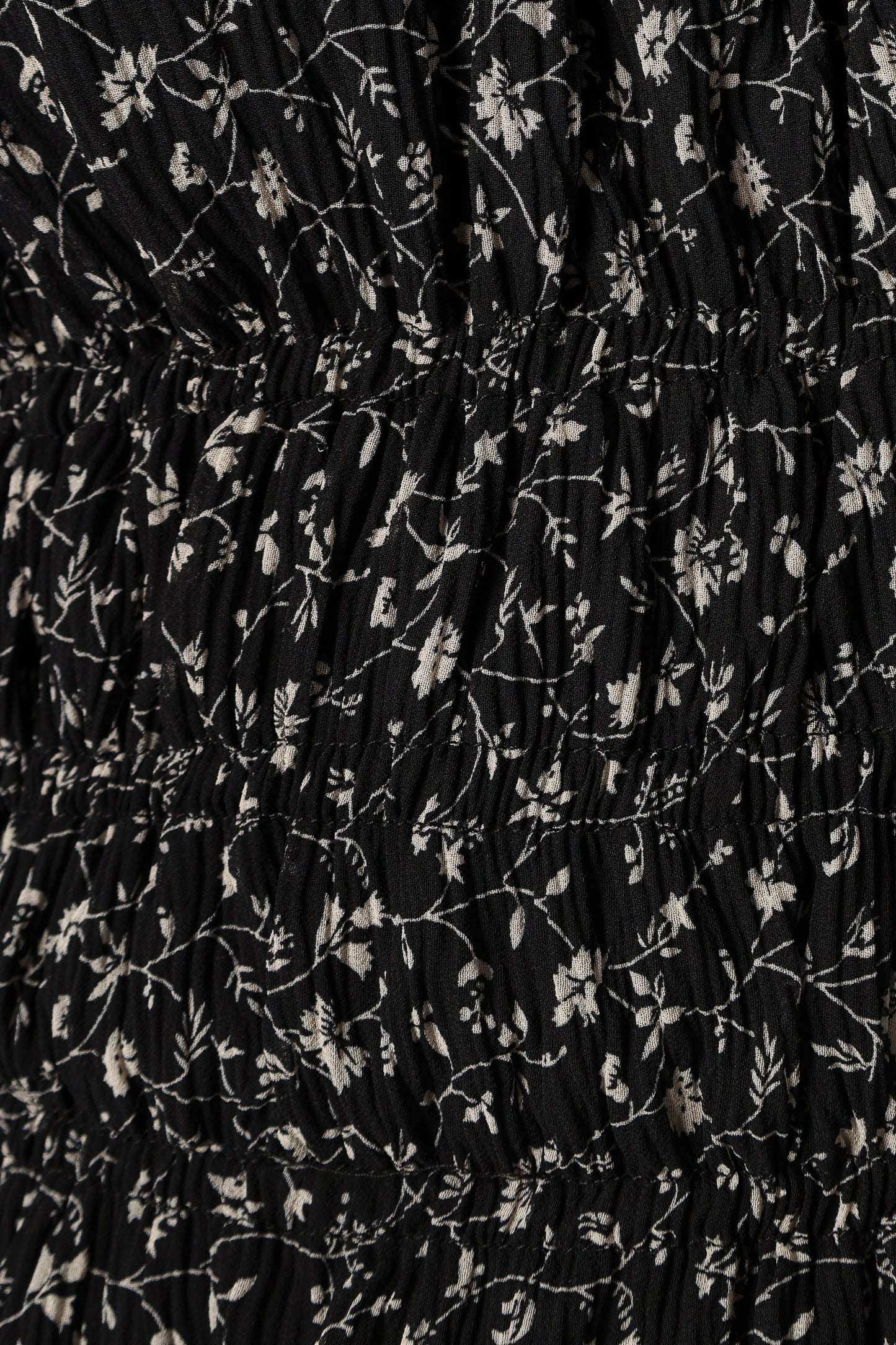 Allison Ruffle Top - Black Off White