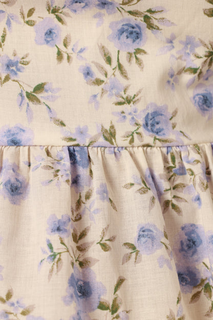 Celia Top - Ivory Blue