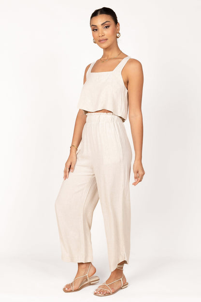 Eleanor Cropped Top - Beige