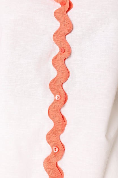 Harry Shirt - White/Melon