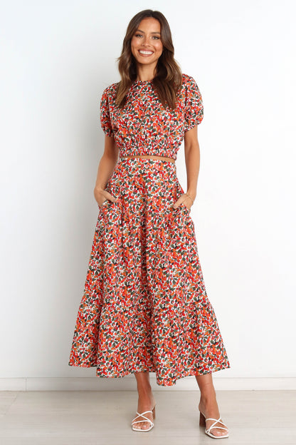 Izzy Top - Red Multi