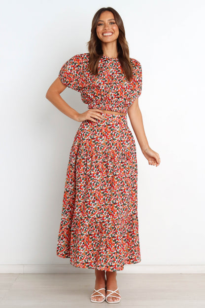 Izzy Top - Red Multi