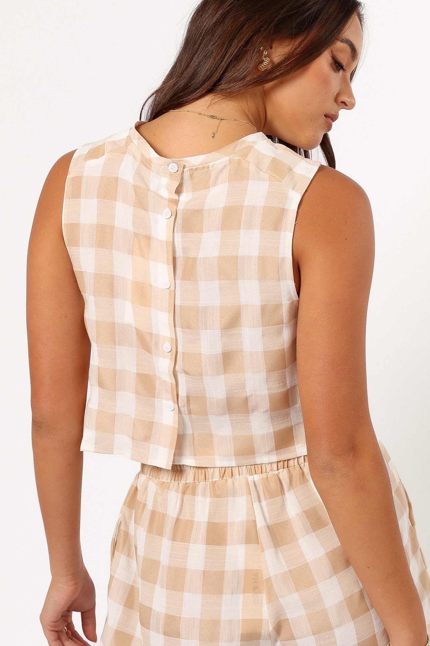 Jemmy Top - Beige Check