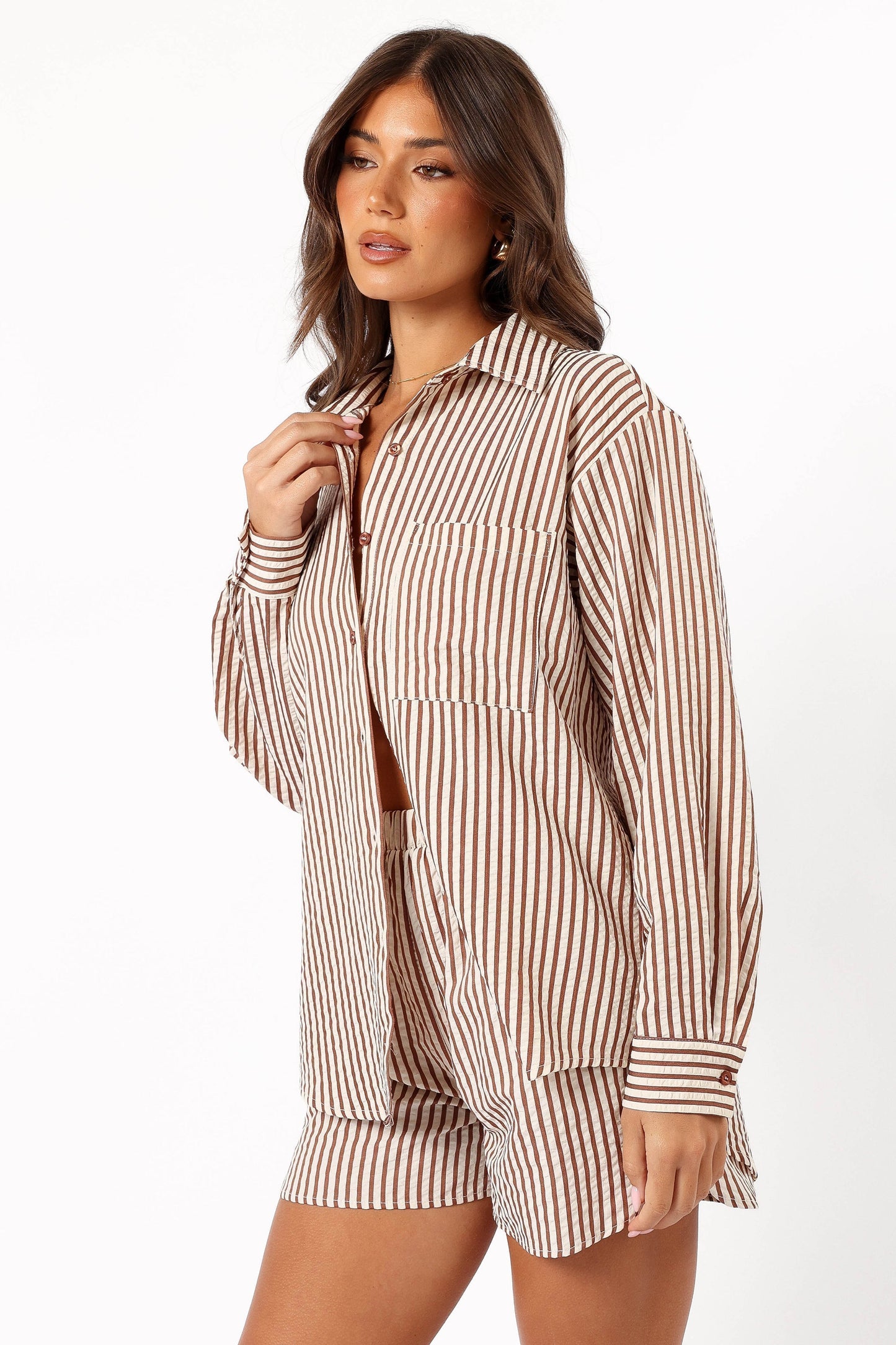 Kennie Top - Brown Stripe