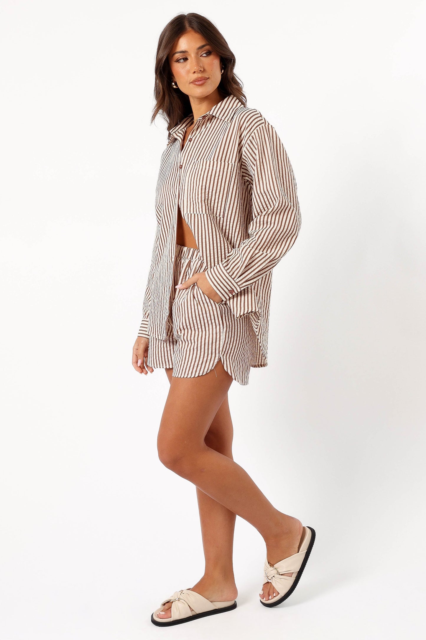 Kennie Top - Brown Stripe