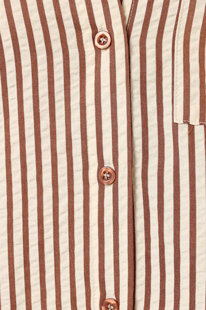 Kennie Top - Brown Stripe