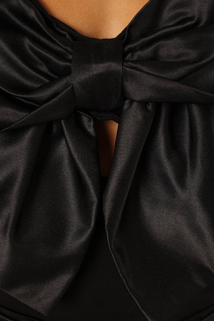 Lennox Bow Bodysuit - Black