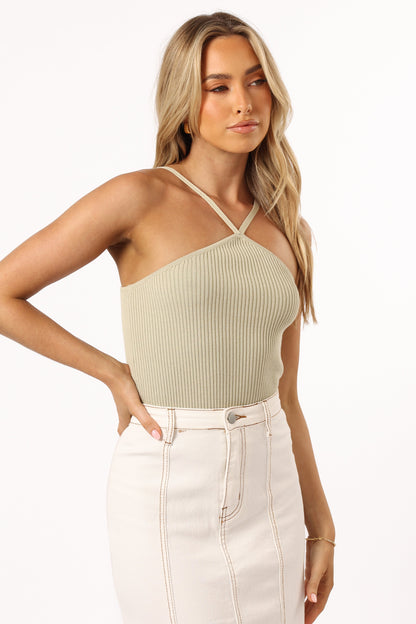 Lyles Knit Top - Avocado
