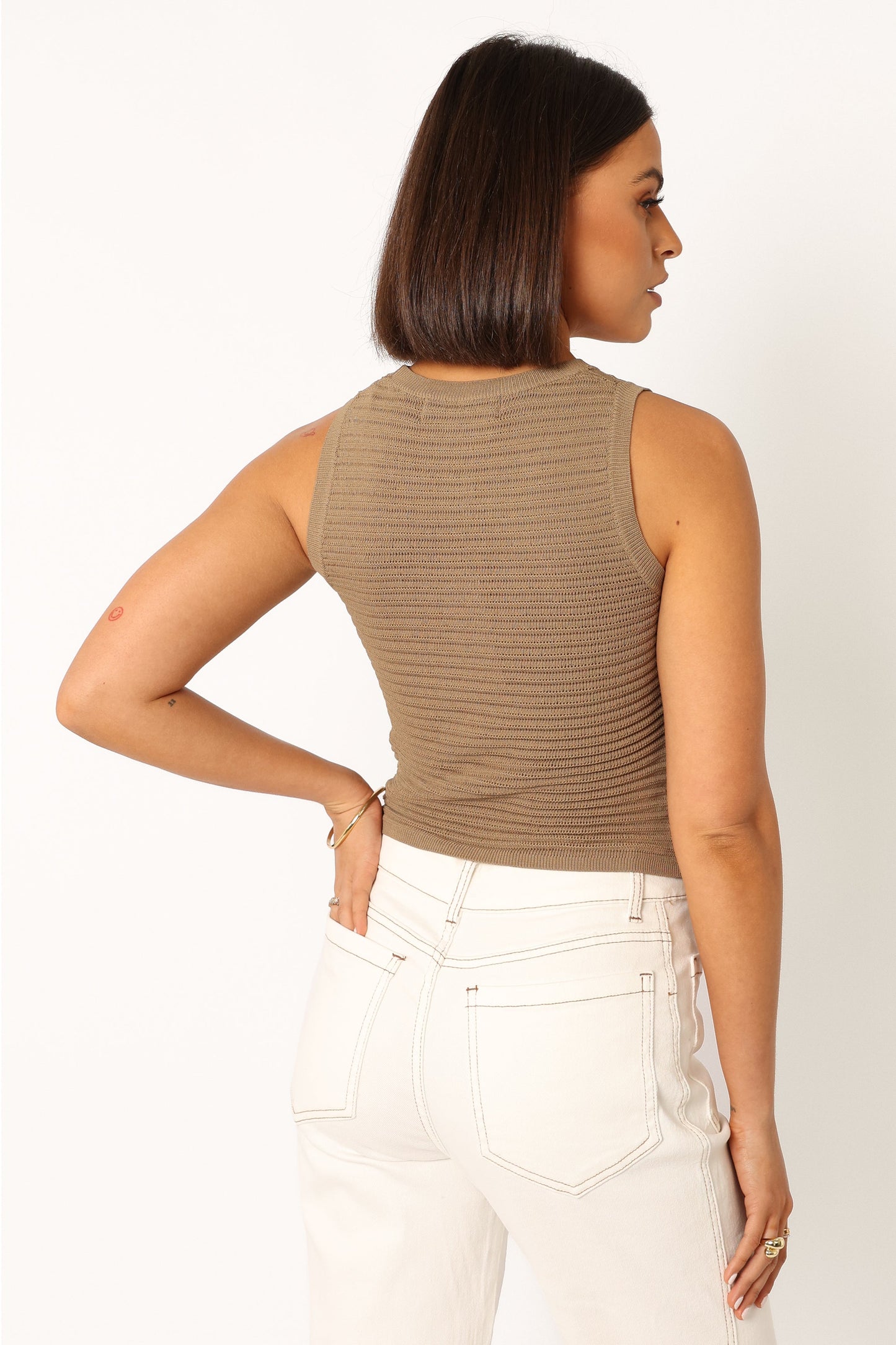 Maisey Knit Tank - Olive