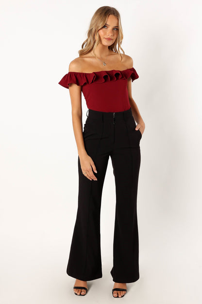 Mikaela Bodysuit - Dark Red