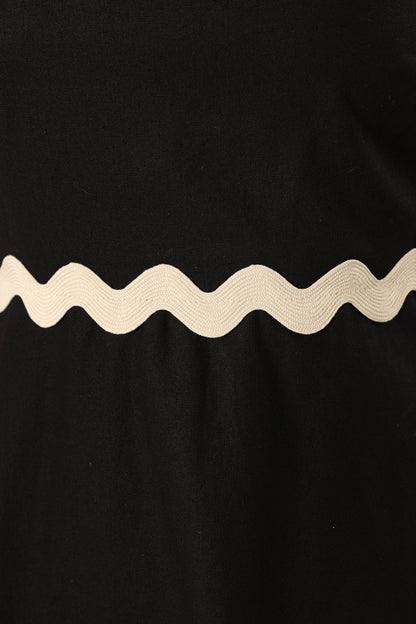 Mollymook Top - Black Cream