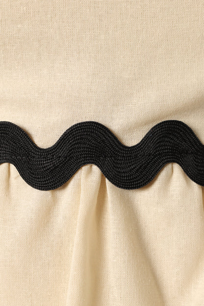 Mollymook Top - Cream Black