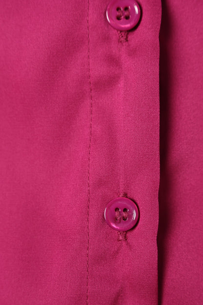 Narissa Satin Shirt - Magenta