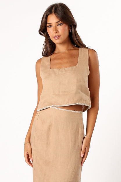 Odette Top - Camel