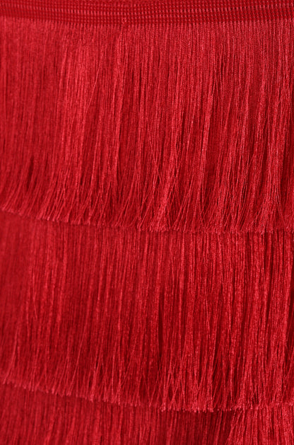Rara Fringe Top - Red